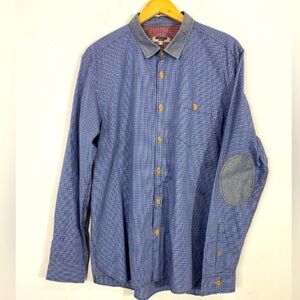Ted Baker London Plaid Blue Shirt